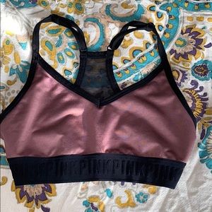 PINK mesh Sports Bra